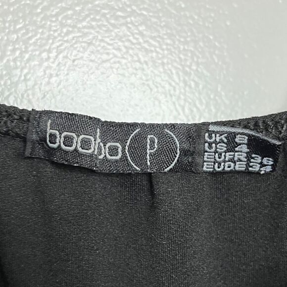 BooHoo Tight Bodycon Mini Dress Black Size 4 - Picture 8 of 8